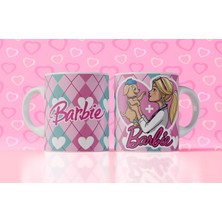 Velorina Barbie Temalı Baskılı Kupa Bardak – Porselen, Renkli Desen, Kız Çocuk & Hediye Kupası 6