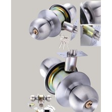 Esranın Dünyası Paslanmaz Çelik Dayanıklı Topuzlu Kapı Kilidi RSHPS34-ESRDNS