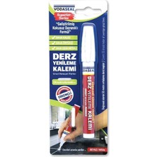 Ennalbur Vodaseal Çift Uçlu Su Bazlı Kokusuz Kalıcı Derz Kalemi Beyaz