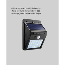 Esranın Dünyası Solar Güçlü LED Dış Mekan Lambası – Güneş Enerjisiyle Şarj Olan Sensörlü Bahçe Işığ