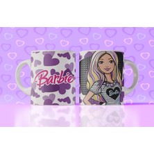 Velorina Barbie Temalı Baskılı Kupa Bardak – Porselen, Renkli Desen, Kız Çocuk & Hediye Kupası 8