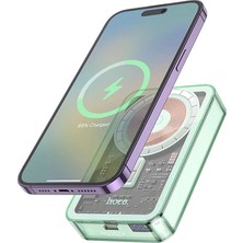 Esranın Dünyası Hoco Q14A Ice Crystal 10000MAH PD20W Magsafe Uyumlu Manyetik Hızlı Şarj POWERBANK-(5775) RSHPS34-