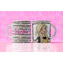 Velorina Barbie Temalı Baskılı Kupa Bardak – Porselen, Renkli Desen, Kız Çocuk & Hediye Kupası 24