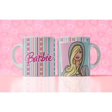 Velorina Barbie Temalı Baskılı Kupa Bardak – Porselen, Renkli Desen, Kız Çocuk & Hediye Kupası 22