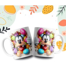 Velorina Prenses Porselen Kupa Bardak – Renkli Karakter Baskılı, Şeker/yumurta Detaylı Kahve/çay Kupası 12