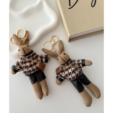 DNC Peluş Tavşan Anahtarlık – Sevimli Bunny Bag Charm Çanta Süsü
