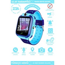 Normadia Çocuklar Için Akıllı Konum Takip ve Kamera Saat Mavi Q12