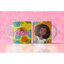 Velorina Barbie Temalı Baskılı Kupa Bardak – Porselen, Renkli Desen, Kız Çocuk & Hediye Kupası 17