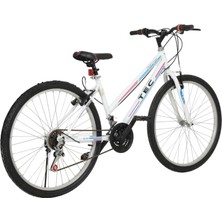 Belderia Bisiklet Vision Tec Eros 24" Jant 21 Vites Kadın Dağ Bisikleti Beyaz - Pembe & Vitesli Bisiklet