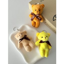 DNC Mini Peluş Ayıcık Charm Anahtarlık – Cute Teddy Bear Çanta Aksesuarı