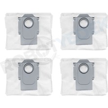 robotyedek Roborock S8 Plus & S8 Pro Ultra Uyumlu 4 Adet Toz Çöp Torbası