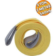 Özgürce 3 Ton 3 Metre Polyester Spanzet Sarı Yük Kaldırma Halatı