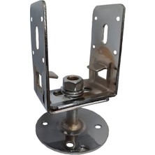 Ennalbur Krom Ayarlı Tablalı Pergole Ayağı