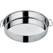 Emrullah Rostfrei Paslanmaz Çelik Kulplu Endüstriyel Fırın Tepsi 43CM