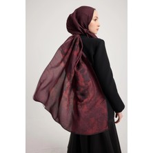 Maisa Gülruh Floş Viskon Şal Mürdüm 70*190 cm