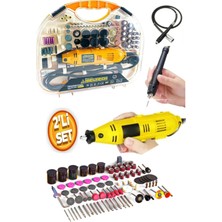 Özgürce Çok Amaçlı 1100W Çelik Şanzıman Hobi Gravür Seti, 211 Parça