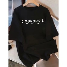 Mercoledi Cool Baskılı Oversize Unısex Kadın/erkek Bisiklet Yaka T-Shirt