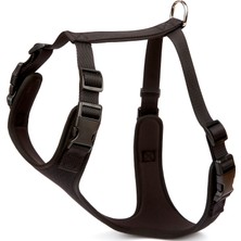 Zemira Havalı Ped Dokuma Köpek Göğüs Tasması 60/85 cm Siyah