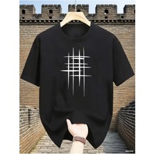 Mercoledi Grafik Baskılı Oversize Bisiklet Yaka T-Shirt