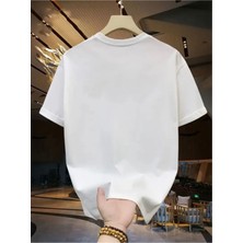 Mercoledi Hi Tasarım Baskılı Oversize Bisiklet Yaka T-Shirt