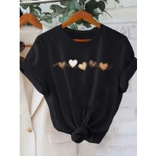 Mercoledi Kalpler Oversize Bisiklet Yaka T-Shirt