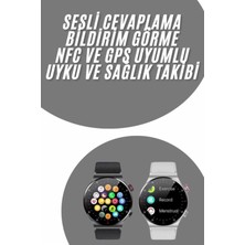 Normadia Çok Fonksiyonlu Akıllı Saat, Uyku ve Sağlık Takibi, Bluetooth ve Nfc ile
