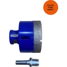 Özgürce 65 mm Karot Delme Panç, Mermer, Granit, Seramik, Matkap ve Spiral Uyumu