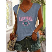 Mercoledi California Baskılı Kadın T-Shırt