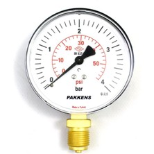 Özgürce Çap 50 0/4 Bar Kuru Tip Basınç Ölçer, Manometre, Basınç Göstergesi