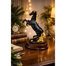 Dekoratif Şaha Kalkan At Biblo – At Figürü Heykel Ev Salon Ofis Dekorasyon Hediyelik