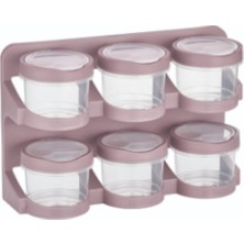 Loremp Standlı 6 Adet Baharatlık ve Kaşıklık