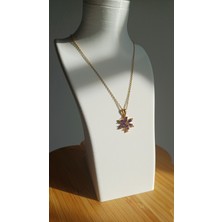 Saba Aksesuar sabaaksesuarr Lotus Çiçeği Çelik Kolye