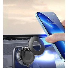 TeknoBeyza Manyetik Araç Telefon TUTUCU-360 Döner Başlık -Güçlü Mıkna