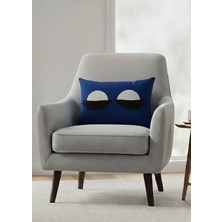 Nisahometeks Leke Tutmaz Silinebilir Kirpikli Kırlent Yastık Kılıfı 50*32 cm