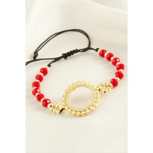 Fta Ticaret Çeyrek Altın Koyulabilir Kristal Taşlı Bileklik RSBİJ34-ESRDNS