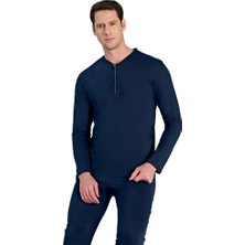 Over Sleep by Poleren Over Sleep 2310 Erkek Uzun Kol Süprem Pijama Takım (M-L-Xl-Xxl)