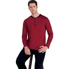 Over Sleep by Poleren Over Sleep 2308 Erkek Uzun Kol Süprem Pijama Takım (M-L-Xl-Xxl)