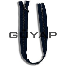 Güyap Yapı Tekstil Premium Demir Diş Fermuar  [ 39 cm Koyu Lacivert - Black Nikel  Diş -  Tip/4.5 Numara - 10 Adet ]