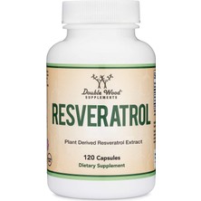 Double Wood Resveratrol - Plant Derived Resveratrol Extract - 500MG - 120 Kapsül