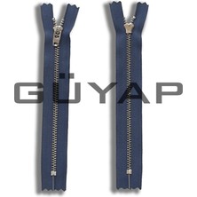 Güyap Yapı Tekstil Premium Demir Diş Fermuar  [ 16 cm Blue Gray -  Nikel Diş - Tip/4.5 Numara - 10 Adet ]