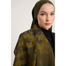 Maisa Gülruh Floş Viskon Şal Haki 70*190 cm