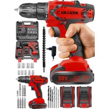 Özgürce Darbeli Metal Şanzuman Vidalama Matkap 24 Parça Set, Güçlü ve Dayanıklı