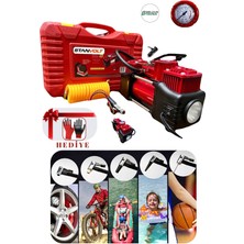 Özgürce Yüksek Performanslı 12V Çift Silindirli Hava Kompresörü, Taşınabilir