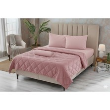 Flofy Welsoft Lüx Uyku Seti – Yumuşak Çift Taraflı Yorgan + Lastikli Çarşaf + 2 Yastık Kılıfı | 195 x 215