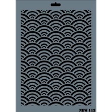 Rich New Seri N-113 Stencil 35X25 cm