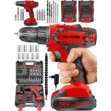 Özgürce Hybrid 58V 5AH Çift Akülü Darbeli Metal Şanzuman Vidalama