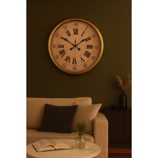 Çetiner Group 52 cm Eskitme Metal Roma Rakamlı Duvar Saati
