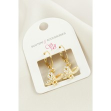 Esranın Dünyası Kelebek Taşlı Küpe RSBİJ34-ESRDNS