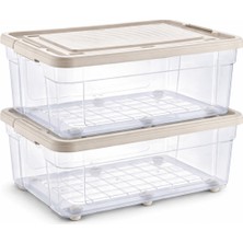 Loremp 35 Lt Koltuk Baza Altı Saklama Kutusu 2 Adet Depolama