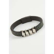 Fta Ticaret Zikzak Kaliteli Mıknatıslı Suni Deri Bileklik RSBİJ34-ESRDNS